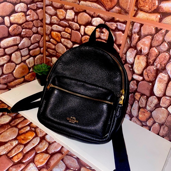 Coach Handbags - (COACH F29004)BLACK/IMITATION GOLD backpack
